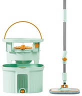 Mop płaski z wiadrem dwukomorowy obrotowy Floormy Avenue – separacja wody