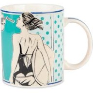 Baci Milano Gulp Kubek z porcelanowy z motywem klasycznego komiksu 250 ml