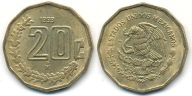 Meksyk 20 Centavos - 1999r ... Monety