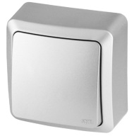 ELEKTRO-PLAST BERG 3710-06 ŁĄCZNIK JEDNOBIEGUNOWY n/t 10AX IP20 SREBRNY