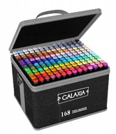 MARKERY ALKOHOLOWE 168 SZT Flamastry Mazaki Pisaki Dwustronne Pro + TORBA