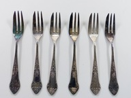 Widelczyki deserowe Hefra- wz. Romański | sztućce plater do ciasta komplet