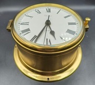 Oryginalny zegar okrętowy kwarcowy Devina mosiądz na baterie sprawny