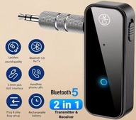 Adapter Bluetooth AUX do samochodu 2-w-1 Bezprzewodowy