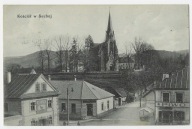 G77 Kościół w Suchej Sucha Beskidzka Reklamy PIWO Restauracja 1914 RZADKA !