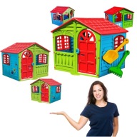 DUŻY DOMEK DLA DZIECI Z OKIENKAMI OGRODOWY PLAC ZABAW XXL + GRATISY