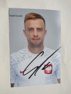 Zdjęcie 10x15 autograf Polska Kamil Grosicki Katar 2022