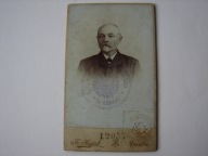 Kraków / Legitymacja kolejowa z 1913 roku z fotką CDV /Ludwig Lisowski