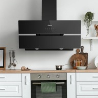 DD106 Okap kuchenny CIARRA 90 cm 650 m3/h WiFi A+++ LED dotykowy czarny