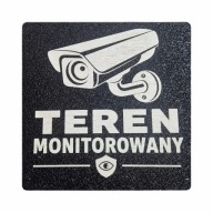 Teren Monitorowany - tabliczka informacyjna - grawer laserowy
