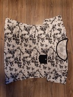 Koszulka bluzka damska 44 46 RELAX bawełna biało szaro czarna