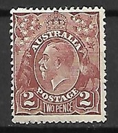 Australia x D962 JV fauna kangur emu MH VF ząb.13,5z12,5 19funtów