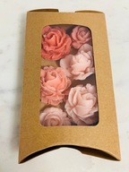 Mix różyczek Woski sojowe do kominka zapachowe Delikatne Kwiaty, 6 szt.