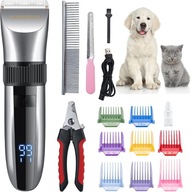 Bezprzewodowa Maszynka do Strzyżenia Psów QR-9082: Cicha, IPX7, LED