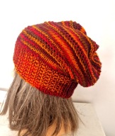 CZAPA PRZEJŚCIÓWKA MELANŻ RĘKODZIEŁO