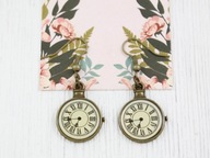 Native Bloom kolczyki ZEGARY vintage retro NB88