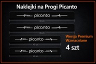 4 szt - KIA PICANTO Naklejki ochronne na progi Bagażnik Dopasowane Premium