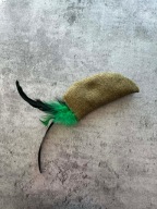 MYSZ XL ZIELONA ZABAWKA DLA KOTA Z WALERIANA