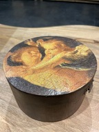 Drewniana szkatułka decoupage