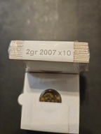 2 grosze 2007 , 10 sztuk mennicze w holderah, wyselekcjonowane sztuki