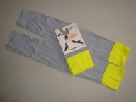 CALZEDONIA szare podkolanówki bez stóp getry sport do tańca ćwieczeń