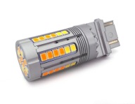 żarówka P27/7W LED 3157 12-24V biało-pomarańczowa