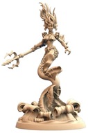 Sea Elf Mermaid Dancer Wodna Syrenka Elf A Pinup RPG Druk 3D