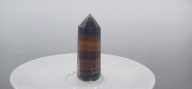 Piekny naturalny tęczowy fluoryt kryształ stojący stożek 63mm