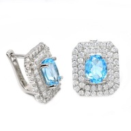 KOLCZYKI - NATURALNE TOPAZY