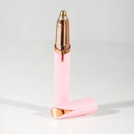 Dyskretny trymer do brwi i twarzy. Kształt szminki. Z lampką LED, na USB