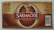 ETYKIETA PIWO SARMACKIE MOCNE BROWAR ŁÓDŹ