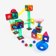 Tor kulkowy Klocki magnetyczne konstrukcyjne edukacyjne70 el