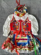 Strój krakowski JULIA NR kat 7 ,rozm 86-110,3-5 lat,dodatek pantofelki!