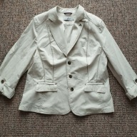 Marynarka damska bawełniana kremowa r.46