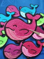 BTS Whalien wielorybek termo naszywka, naprasowanka