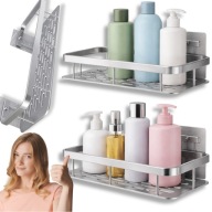 PÓŁKI ŁAZIENKOWE 2SZT WISZĄCE BEZ WIERCENIA DO ŁAZIENKI LOFT SAMOPRZYLEPNE