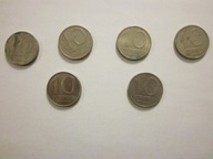 Moneta 10 zł (lata 80-te) z PRL-u - 6 sztuk
