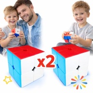 2 X ORYGINALNA KOSTKA LOGICZNA 2X2 SZYBKA WYREGULOWANA 2X2X2 + PODSTAWKA