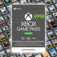 Subskrypcja Xbox Game Pass ULTIMATE 16 miesięcy ( Game Pass + Live Gold )