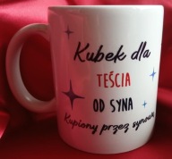 Kubek handmade z humorystycznym napisem