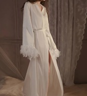 Szlafrok peniuar kimono do spania boho Domowy Strój na Wiosnę Lato Jesień