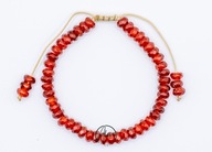 Bransoletka z jadeitem - handmade - regulowana