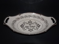 Patera okolicznościowa "Na srebrne gody", rawierka porcelanowa Niemcy