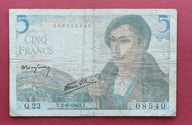 FRANCJA 5 FRANKÓW 1943