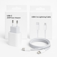 Ładowarka sieciowa KS Apple Lightning, USB typ C do Apple 2400 mA 9 V biały