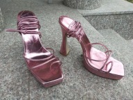 JEFFREY CAMBPBELL nr 40 różowe sexy sandały na platformie nowe