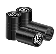 Nakrętki na wentyle, VW, czarny chrom