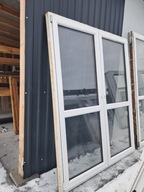 OKNO/DRZWI Balkonowe Dwuskrzydłowe Plastikowe PCV Orzech 178x220cm