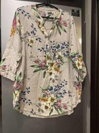 UNISONO letnia bluzka w kwiaty r. S/M