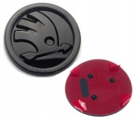 EMBLEMAT ZNACZEK SKODA FABIA OCTAVIA SUPERB YETI 90 MM CZARNA